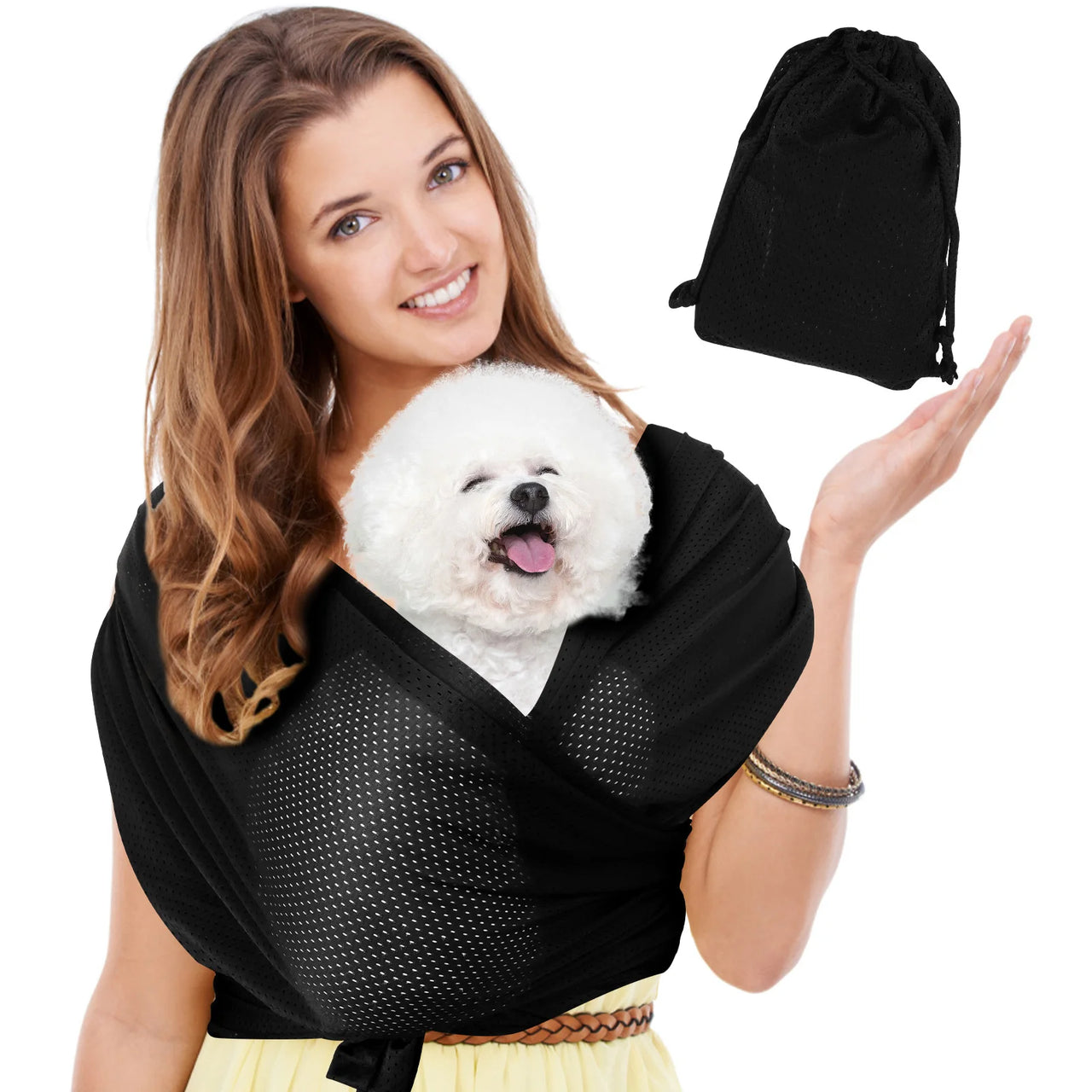 Pet Carriers for Small Dogs Front Facing Dog Cat Sling Carrier for Outdoor Travel Pet Supplies Double Shoulder Strap Pet Carrier